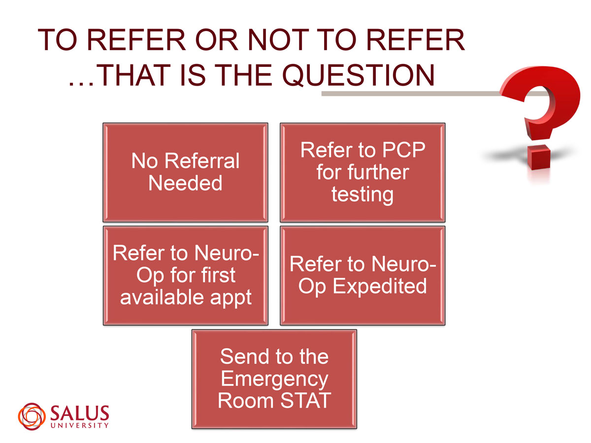 Neuro Referral Tips for Generalpractice ODs